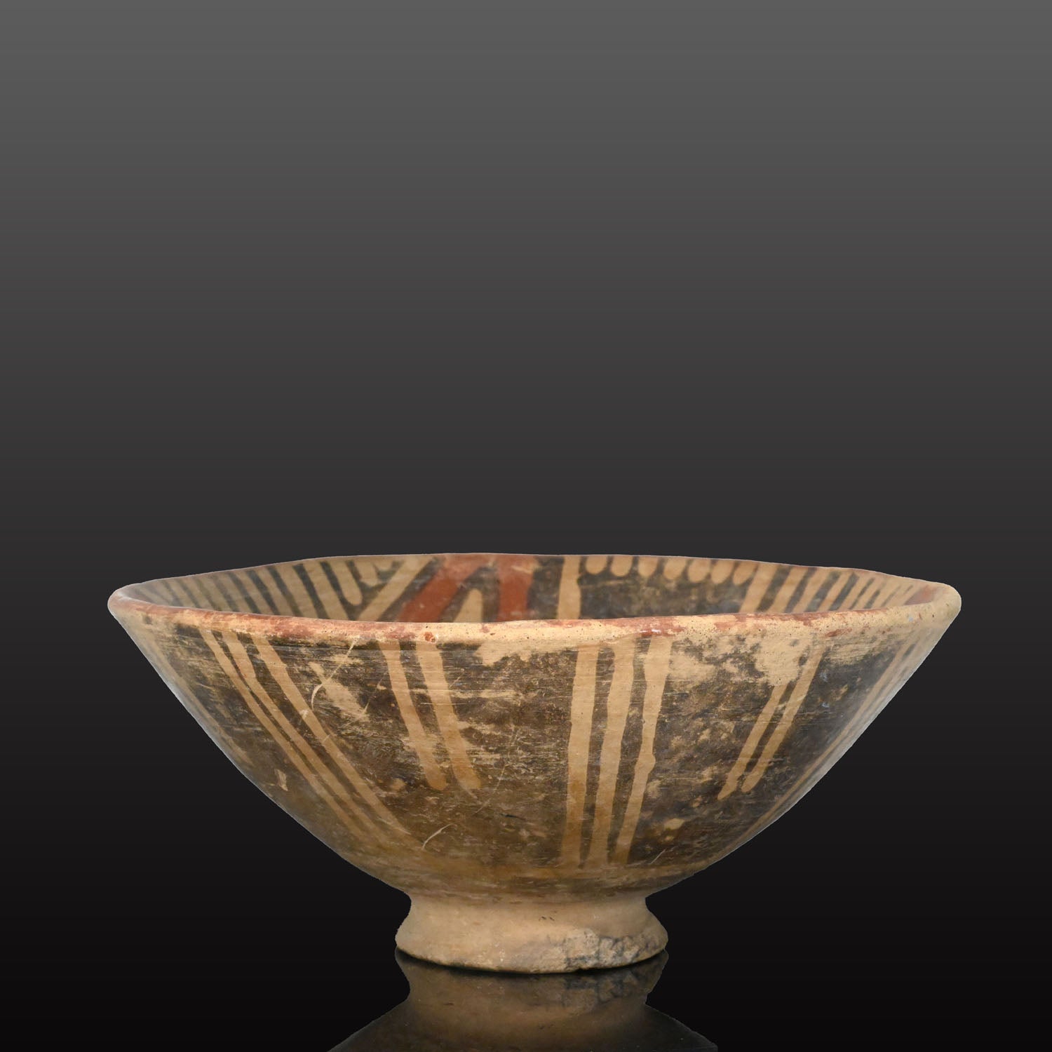 A Carchi-Narino Polychrome Decorated Bowl, ca. 1000 - 1250 CE