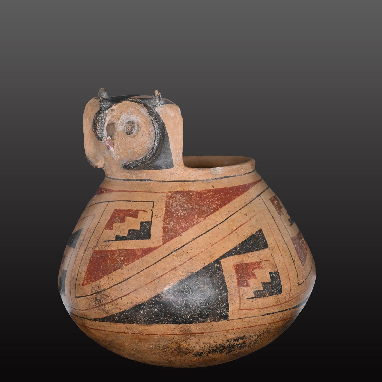 A Large Casas Grandes Owl Vessel, Post Classic Period, ca. 1250 - 1450 CE