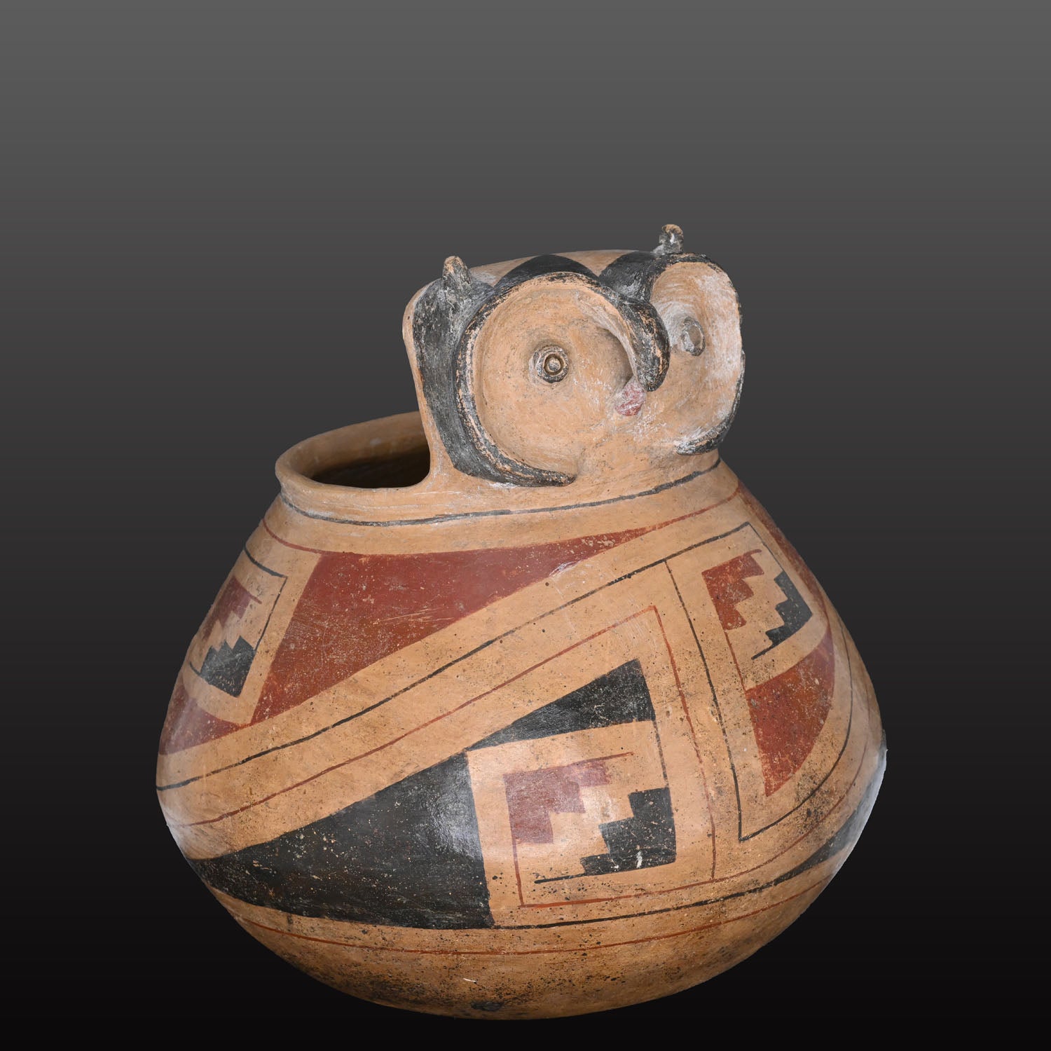 A Large Casas Grandes Owl Vessel, Post Classic Period, ca. 1250 - 1450 CE