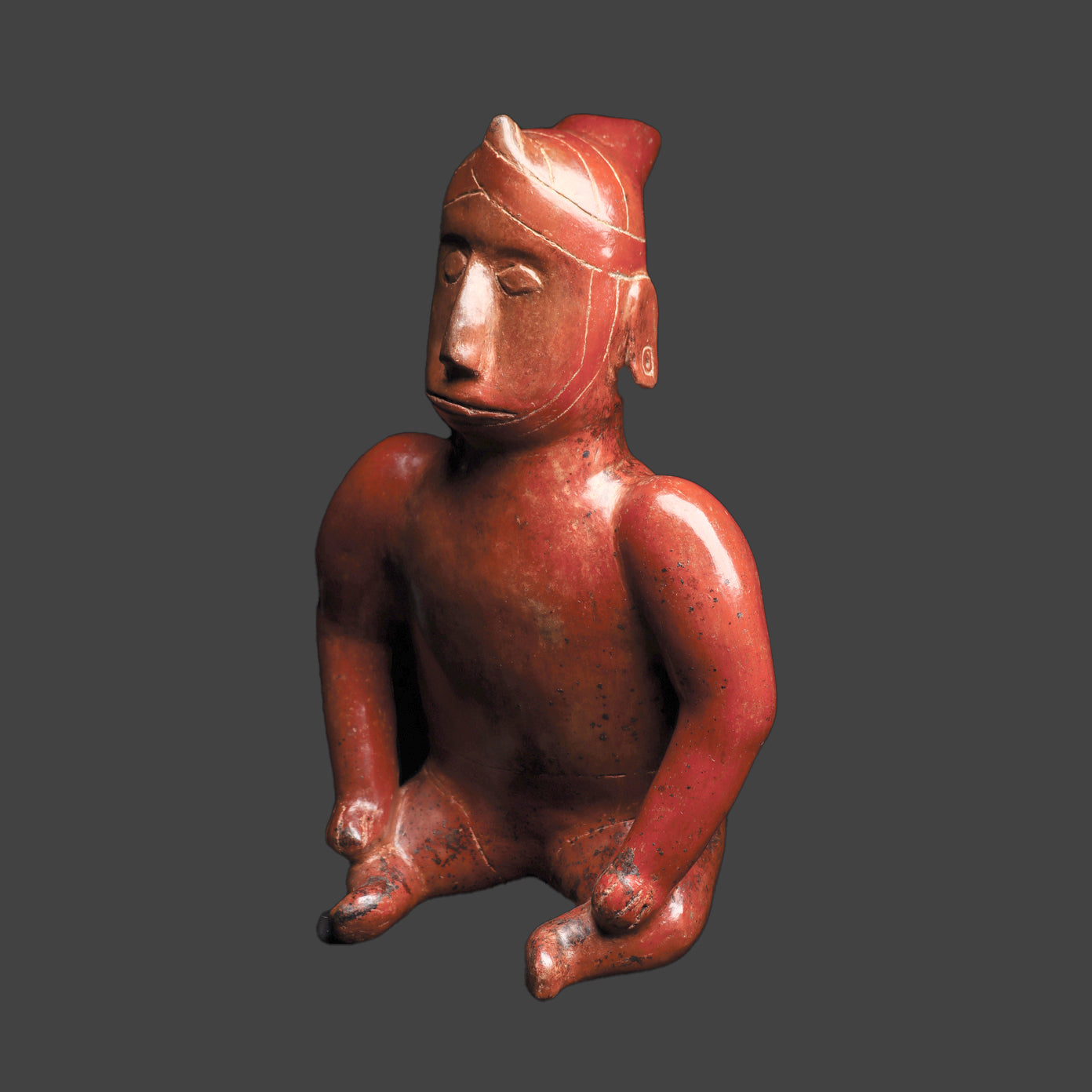 Eine sitzende Schamanenfigur aus Colima, ca. 100 v. Chr. – 250 n. Chr