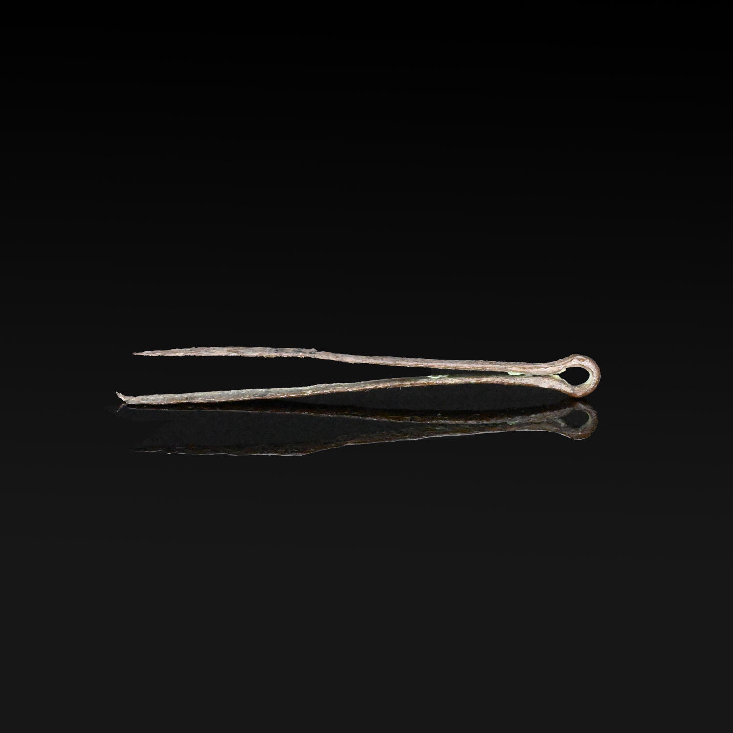 A pair of Roman Iron Tweezers, Roman Imperial Period, ca. 1st - 2nd century CE