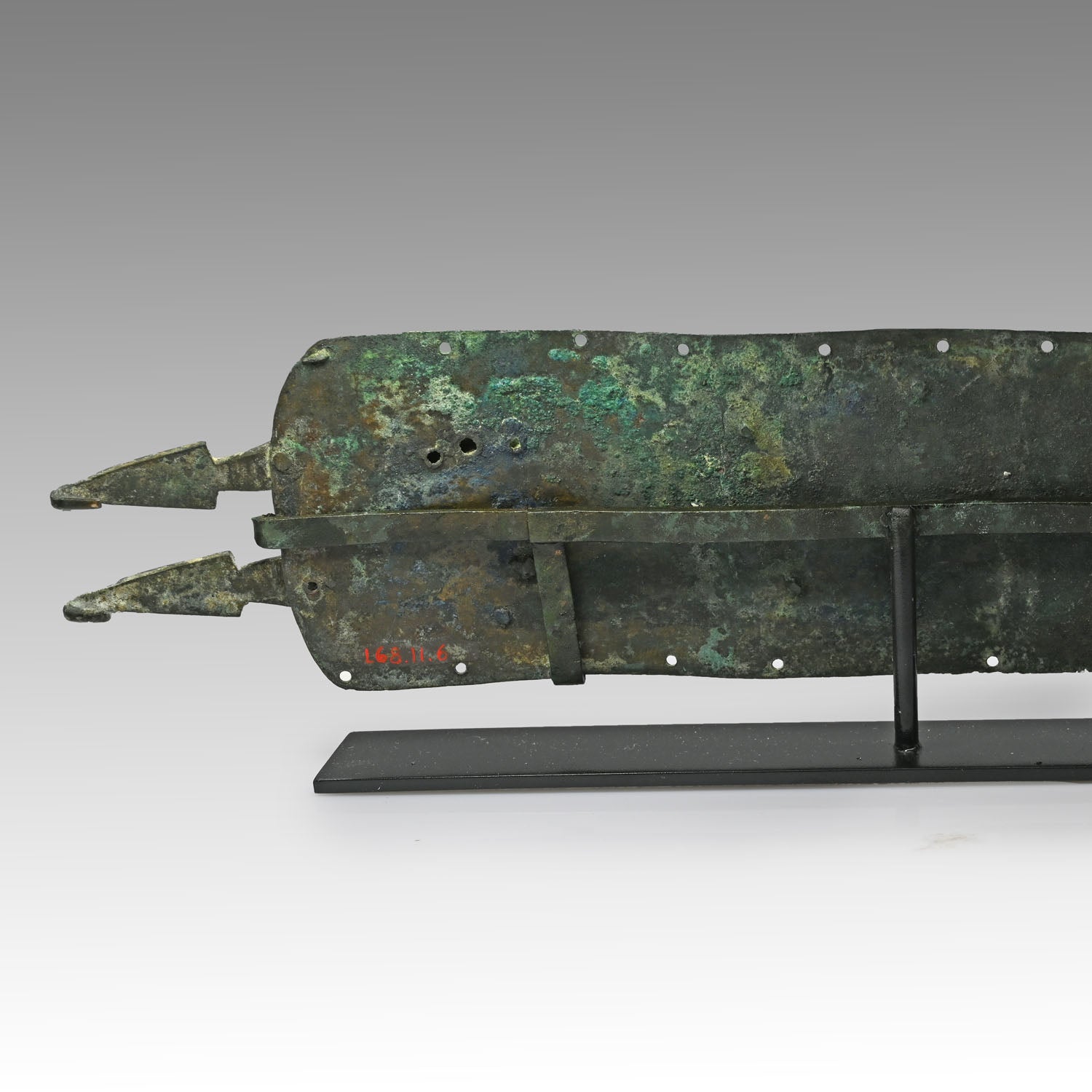 A Roman/Samnite Bronze Gladiator Belt Fragment, ca. 350–325 BCE