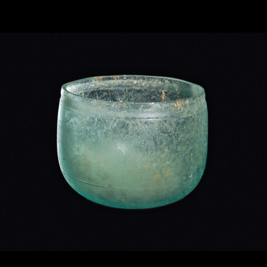A pretty Roman Glass Bowl, Roman Imperial, 100 BCE - 100 CE