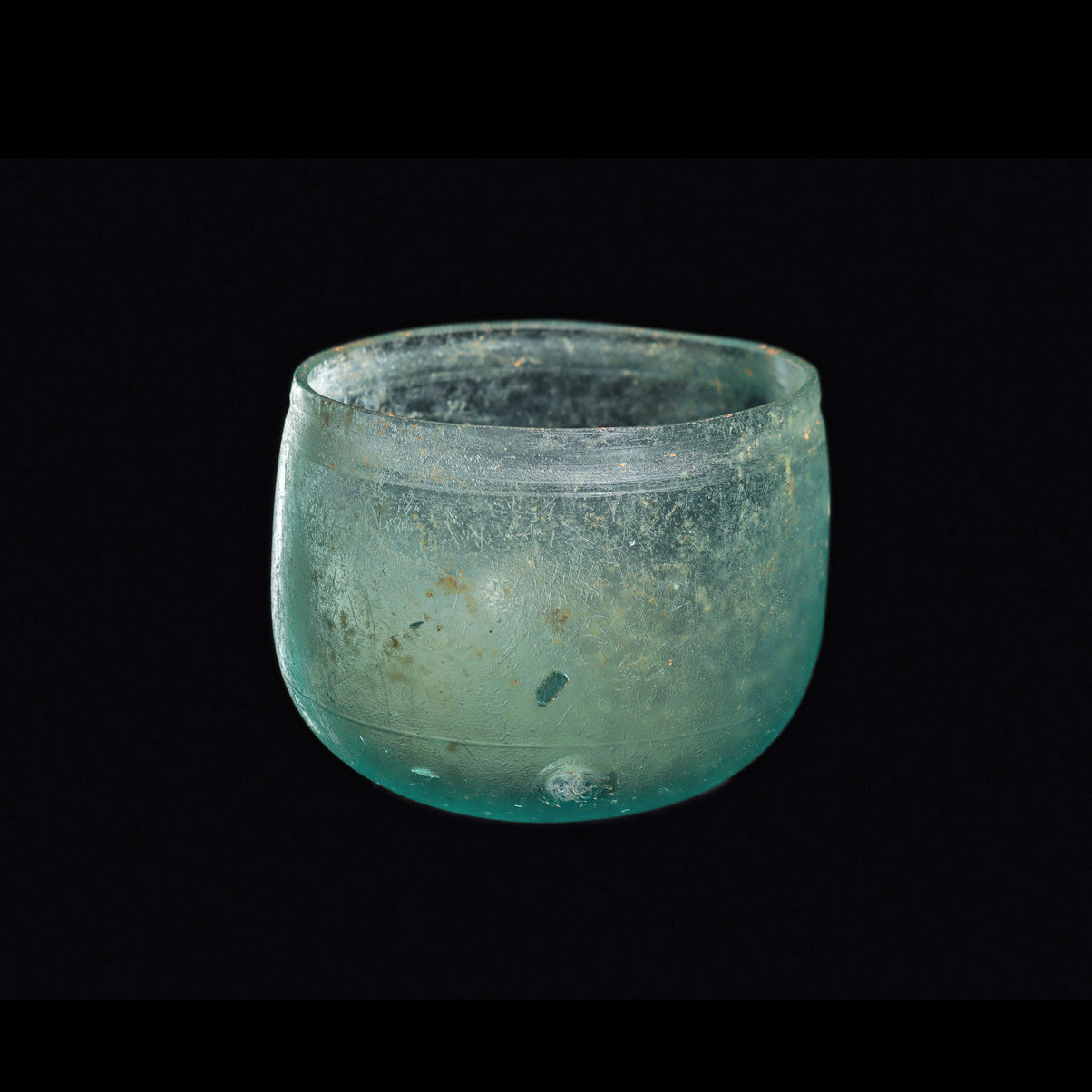 A pretty Roman Glass Bowl, Roman Imperial, 100 BCE - 100 CE