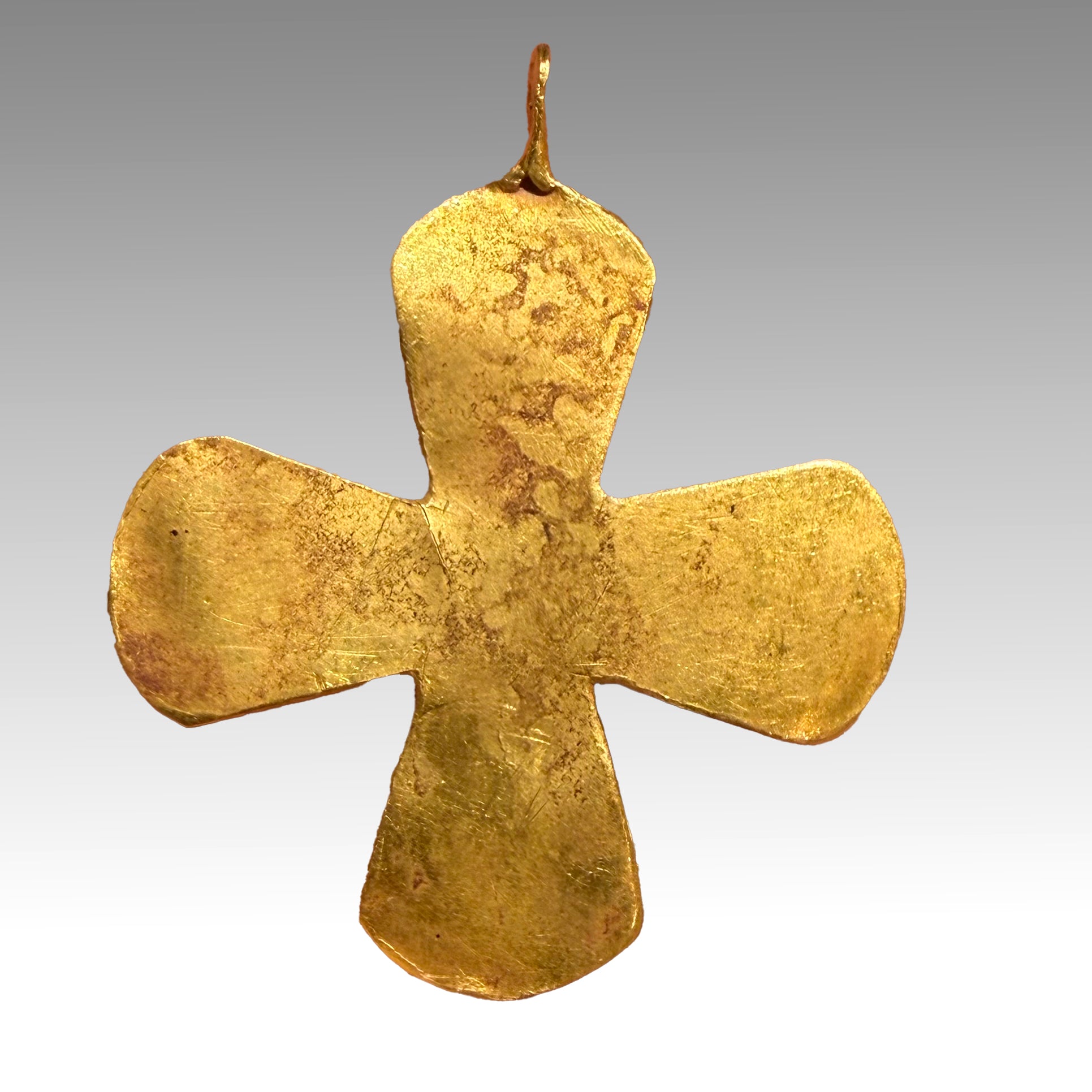 A Byzantine Gold Cross Pendant, ca. 5th - 6th century CE