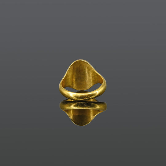 A Roman Gold and Jasper Intaglio Ring, Roman Imperial Period, ca. 2nd century CE