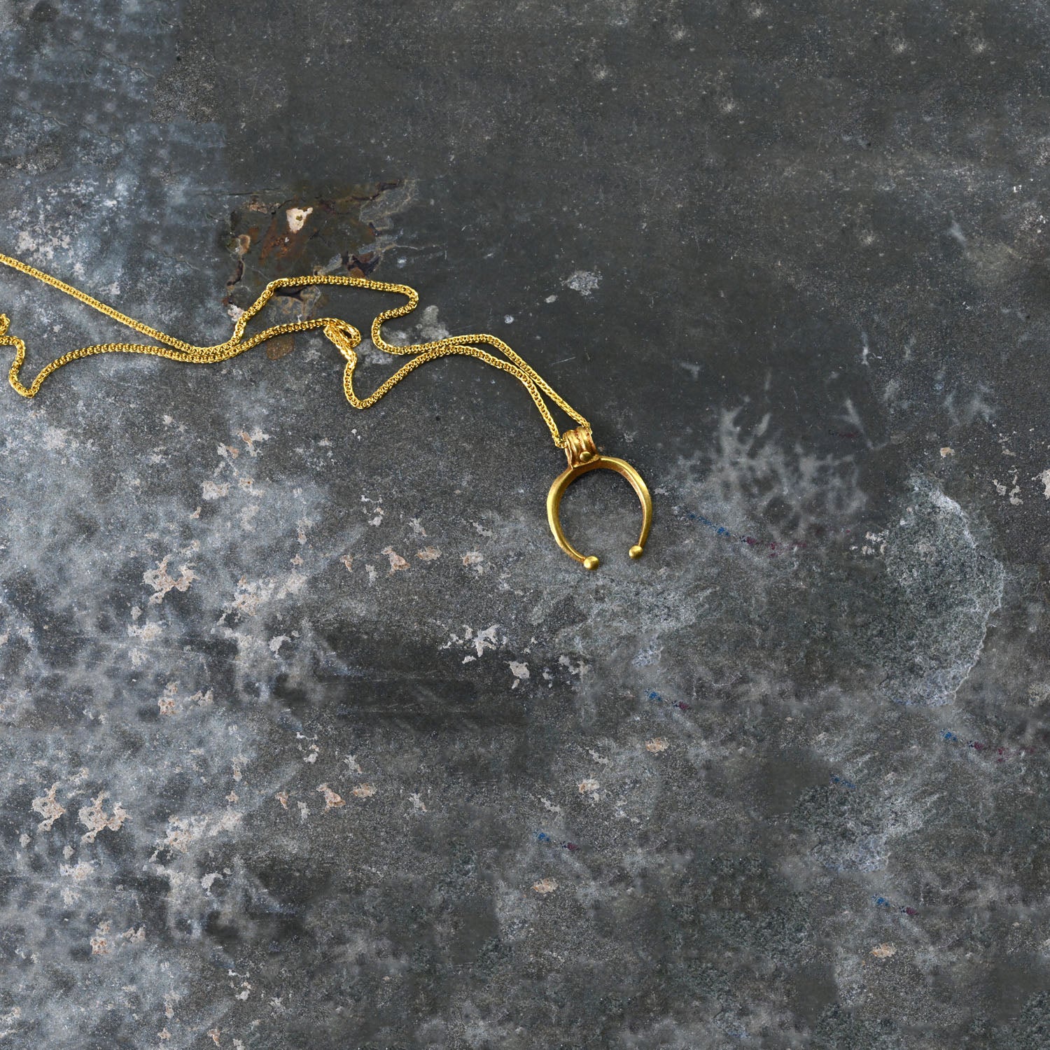 A Roman Gold Luna Pendant, Roman Imperial Period, ca. 1st - 2nd century CE