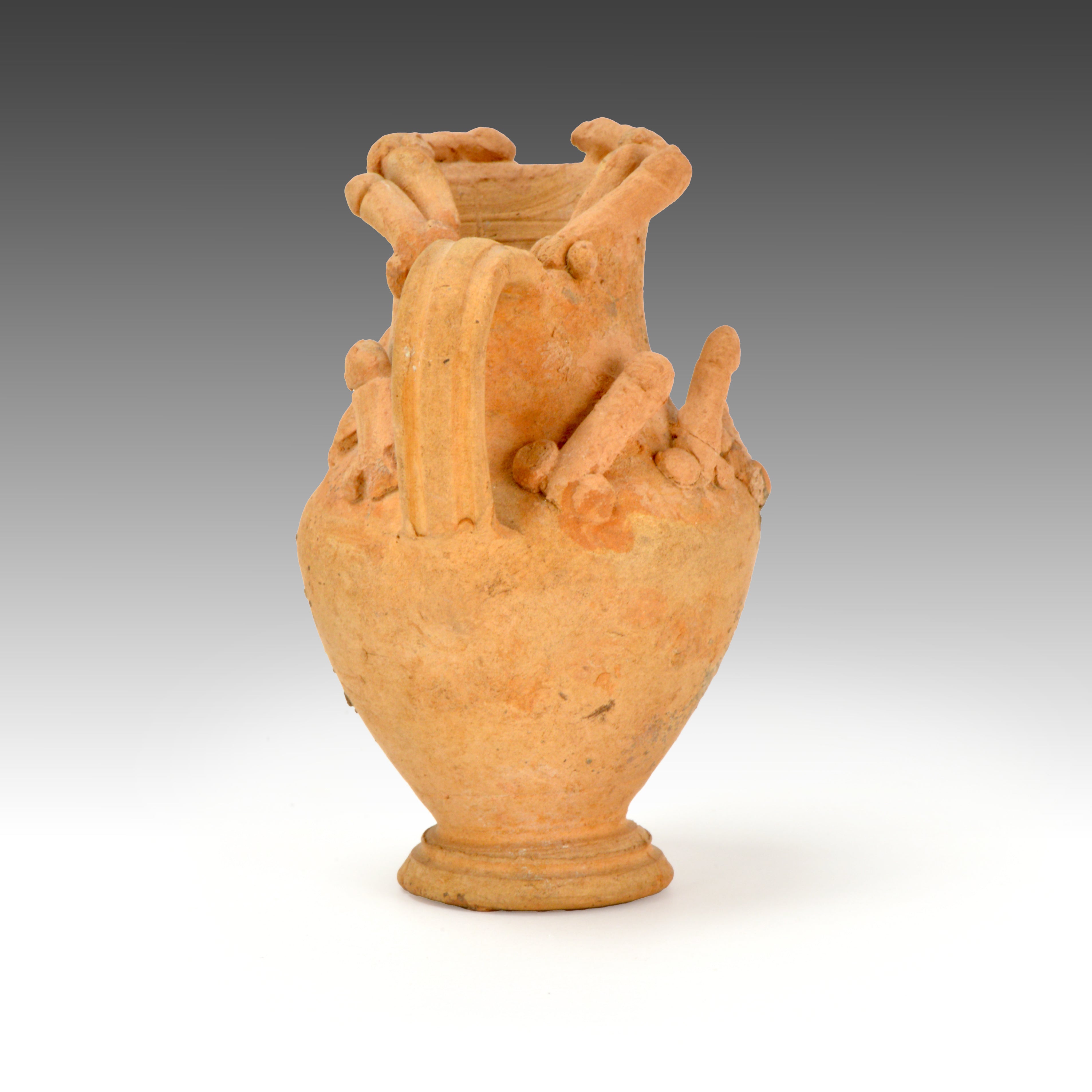 A Roman Phallic Terracotta Juglet, ca. 1st - 2nd century CE