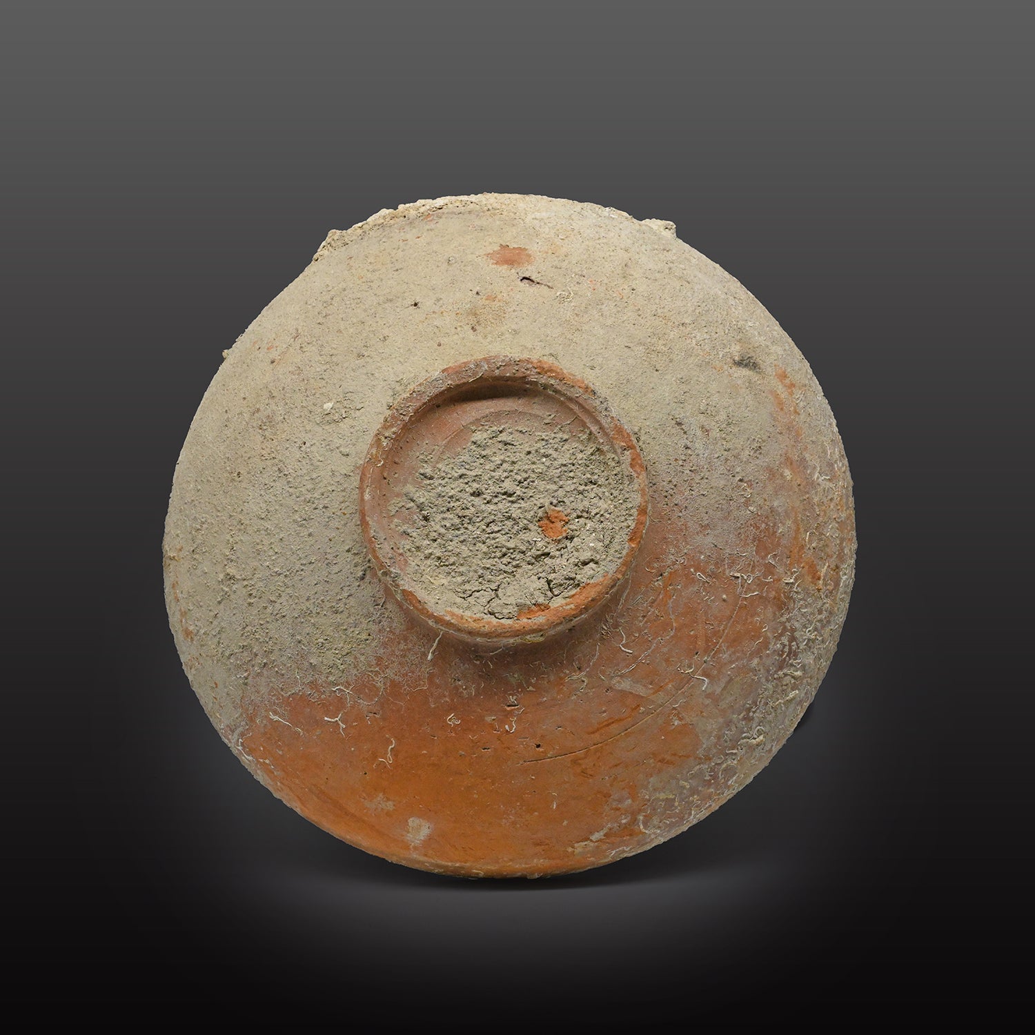 A Large Byzantine Shipwreck Bowl with White Slip-Painted Decoration, ca. 9th - 12th century CE