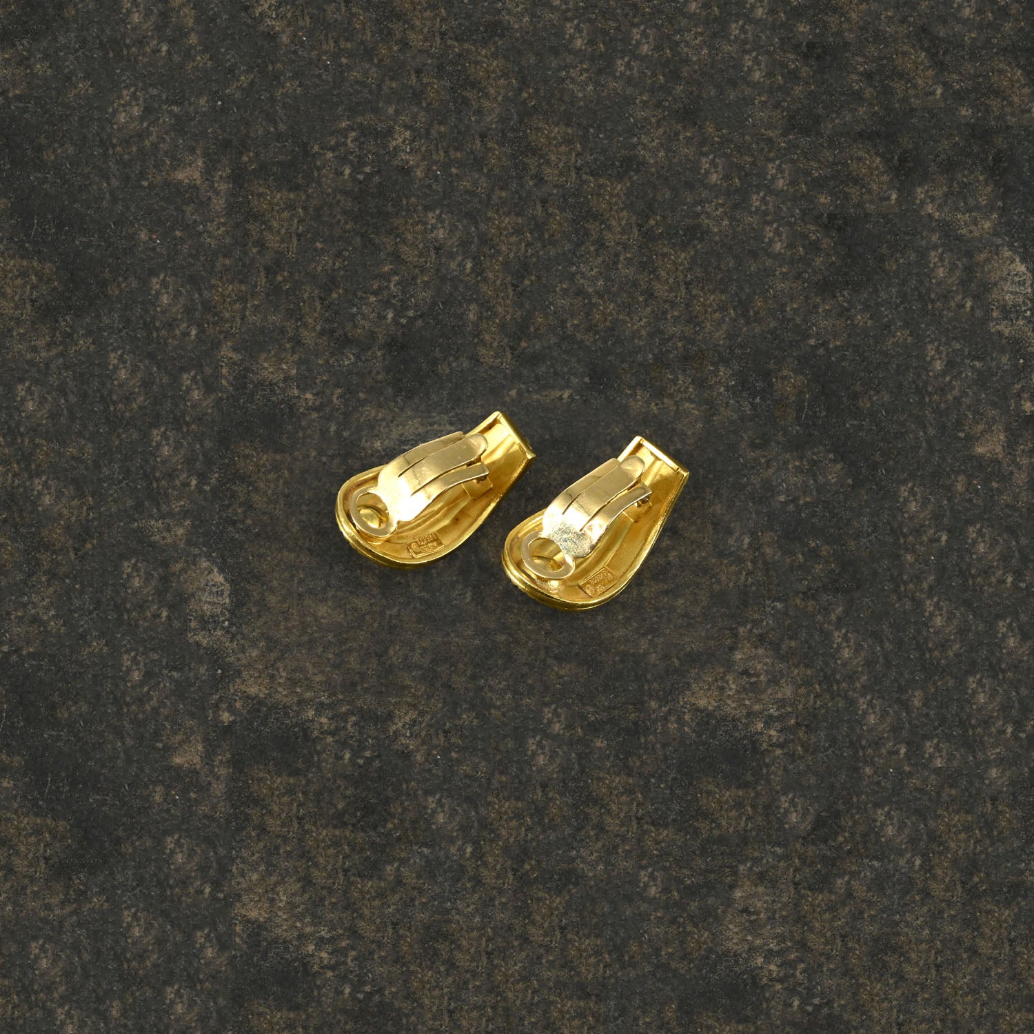 A pair of Vintage Lalaounis Gold Clip-On Earrings, 20th century