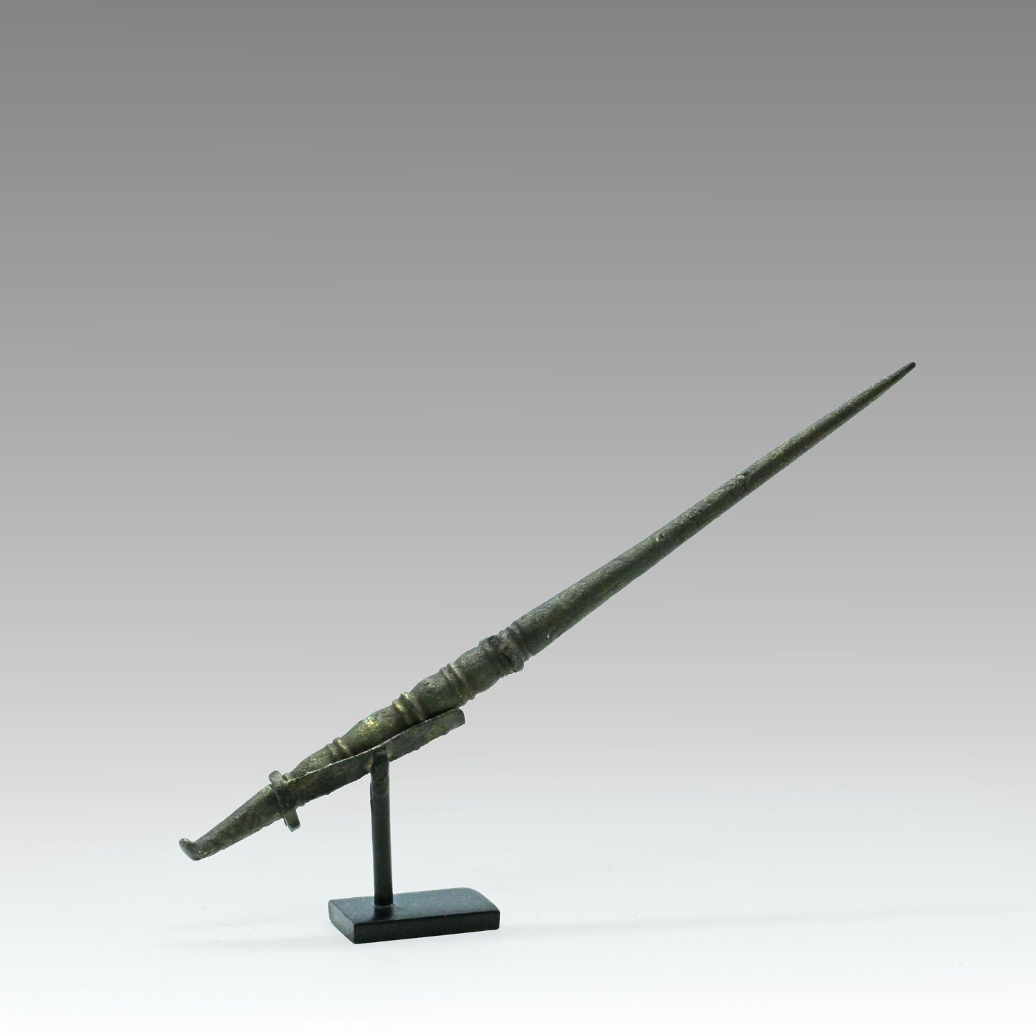 A Roman bronze medical curette, Roman Imperial Period, ca. 1st - 3rd century CE