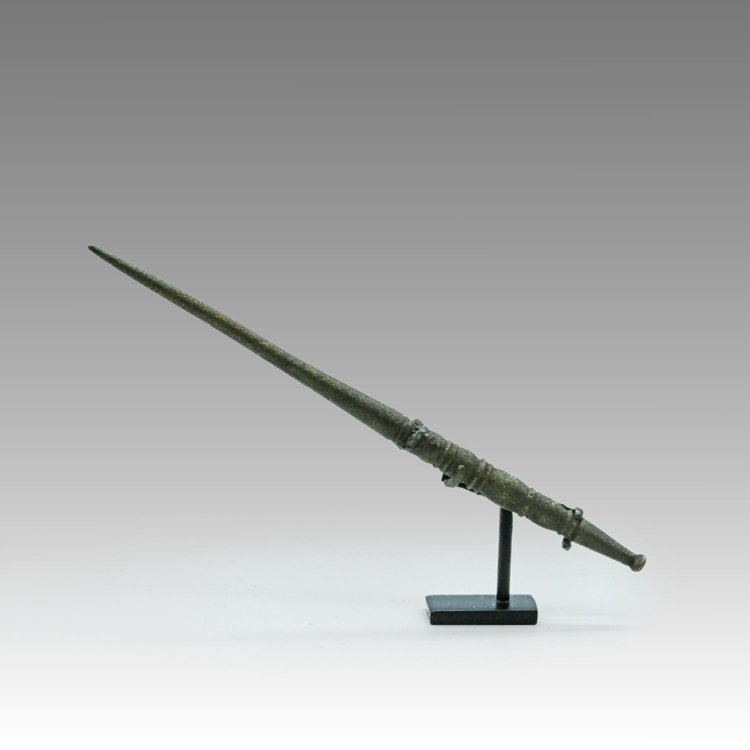 A Roman bronze medical curette, Roman Imperial Period, ca. 1st - 3rd century CE