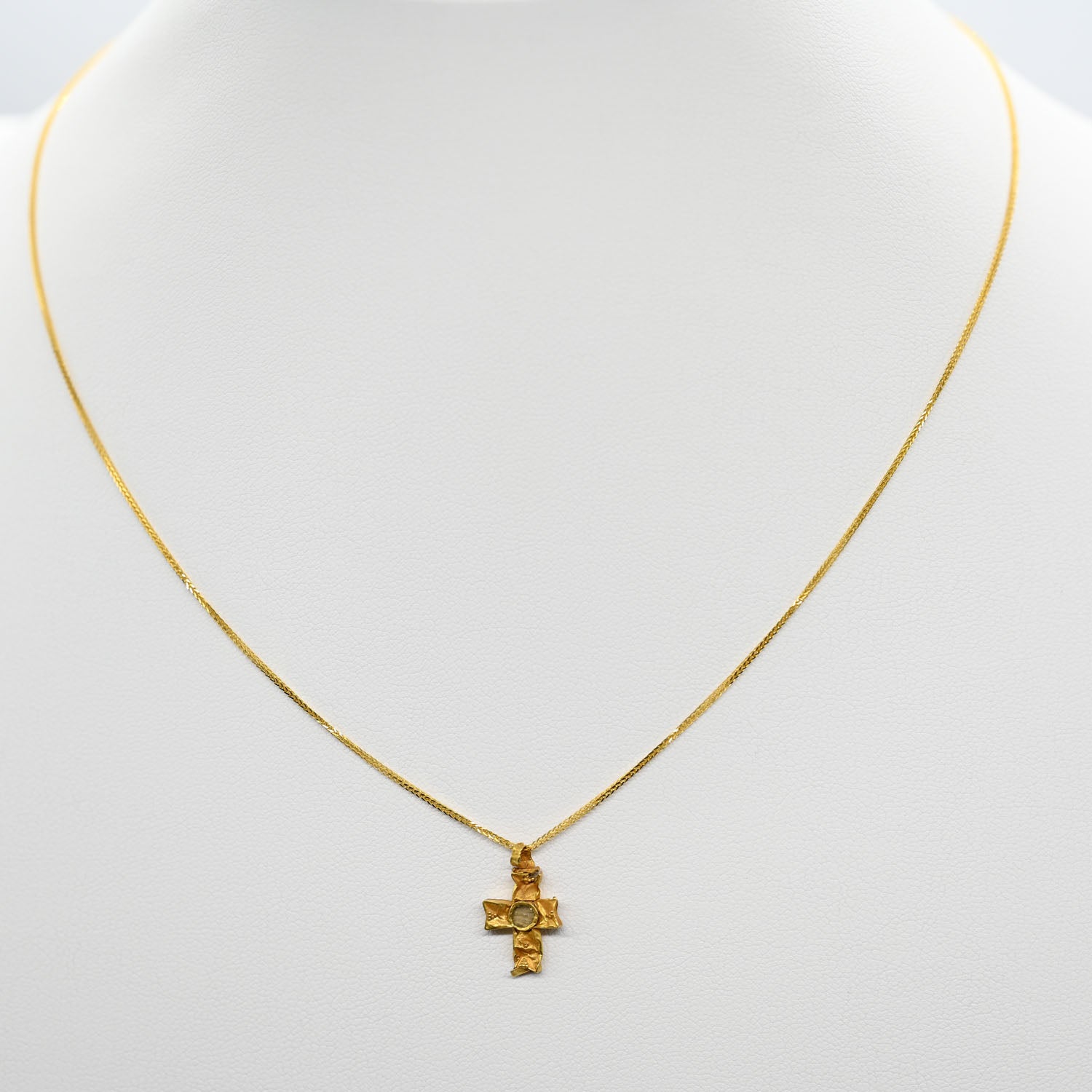 A Byzantine Gold Cross Pendant, ca. 5th century CE