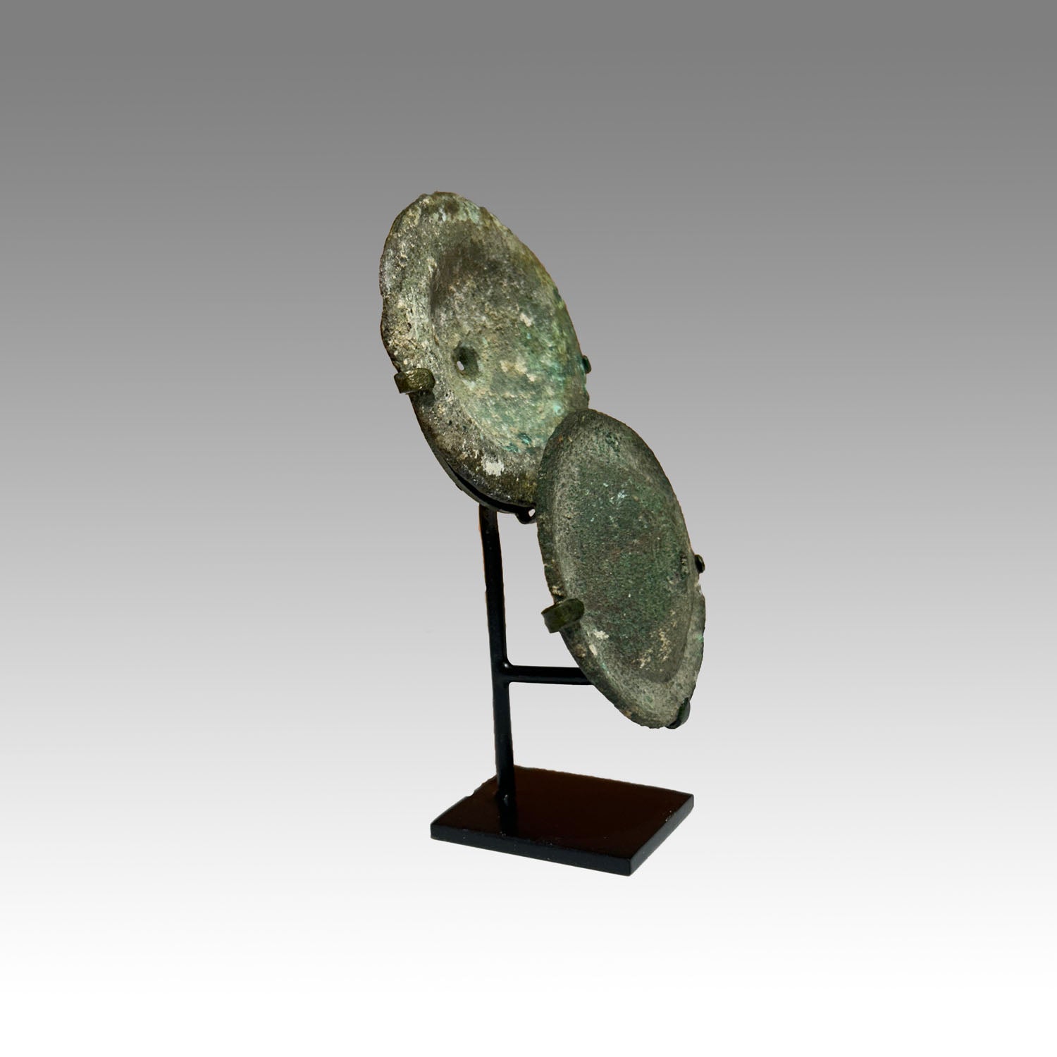 A pair of Israelite Bronze Cymbals, ca. 930 BCE