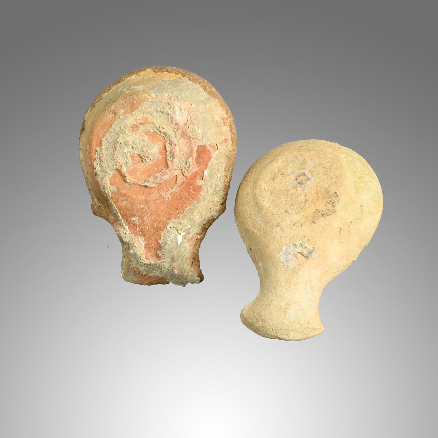 Two Judean Terracotta Oil Lamps, Roman Imperial Period, ca. 1st century CE