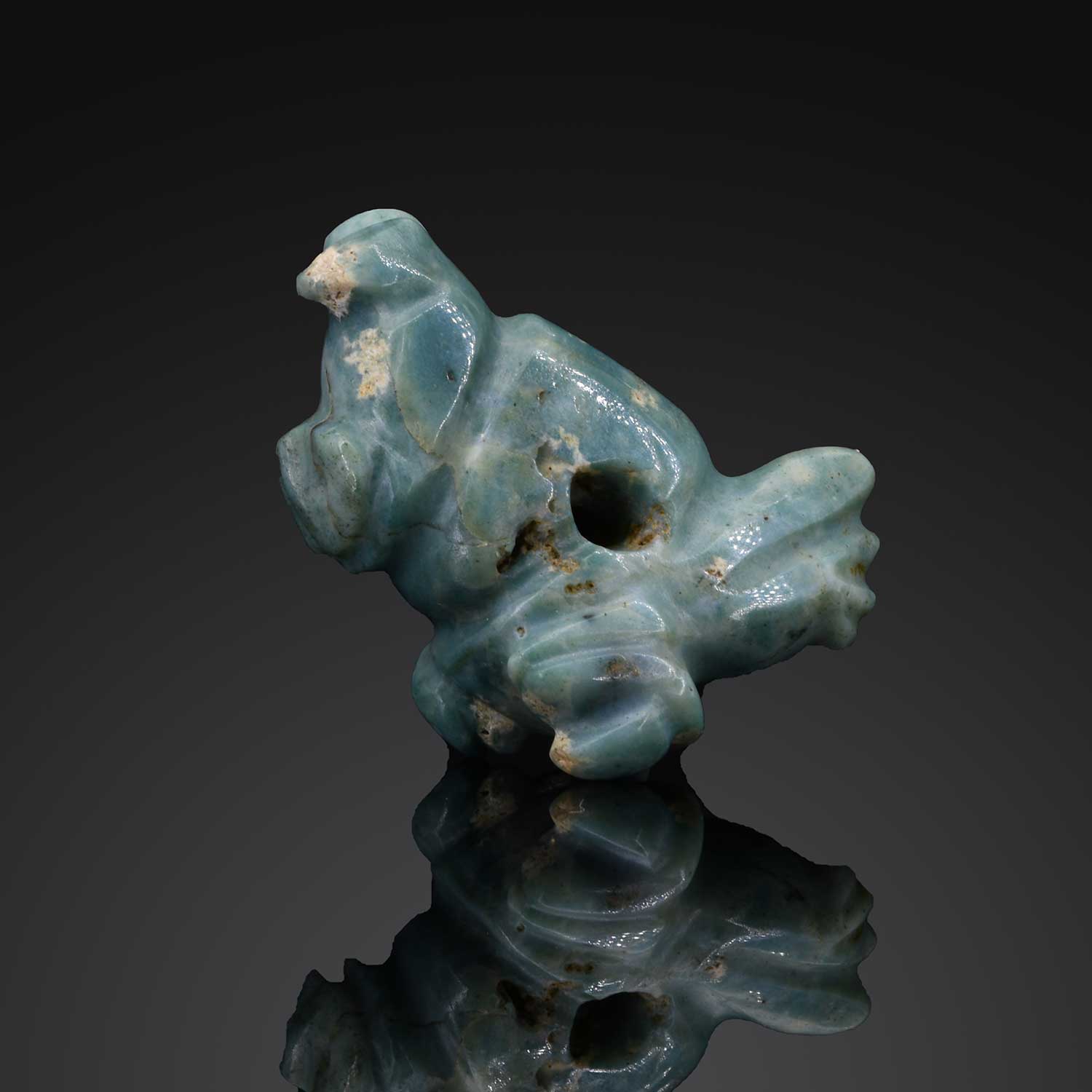 A Costa Rican Jadeite Hybrid Pendant Amulet, Late Formative to Early Classic period ca. 300 - 500 CE