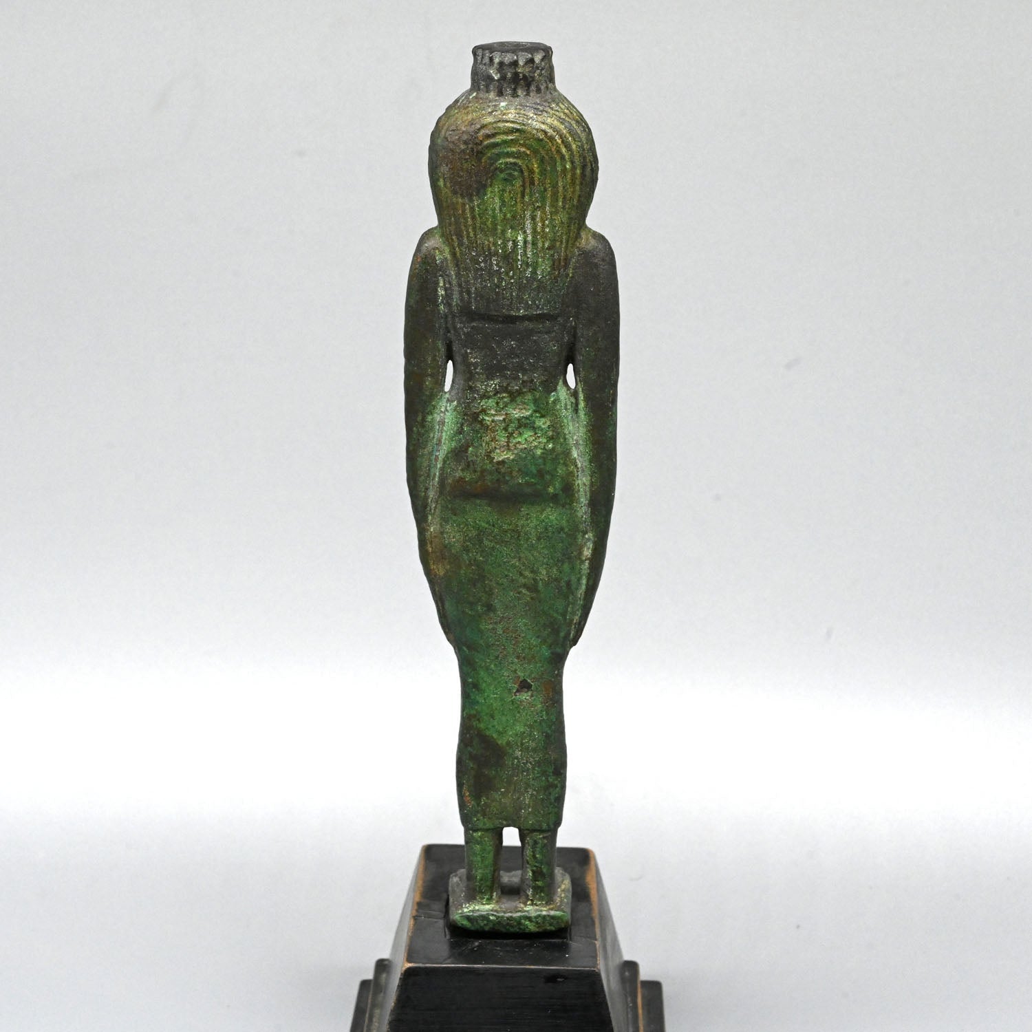 A large Egyptian Bronze Figure of Nephthys, Late - Ptolemaic Period, ca. 664 - 30 BCE