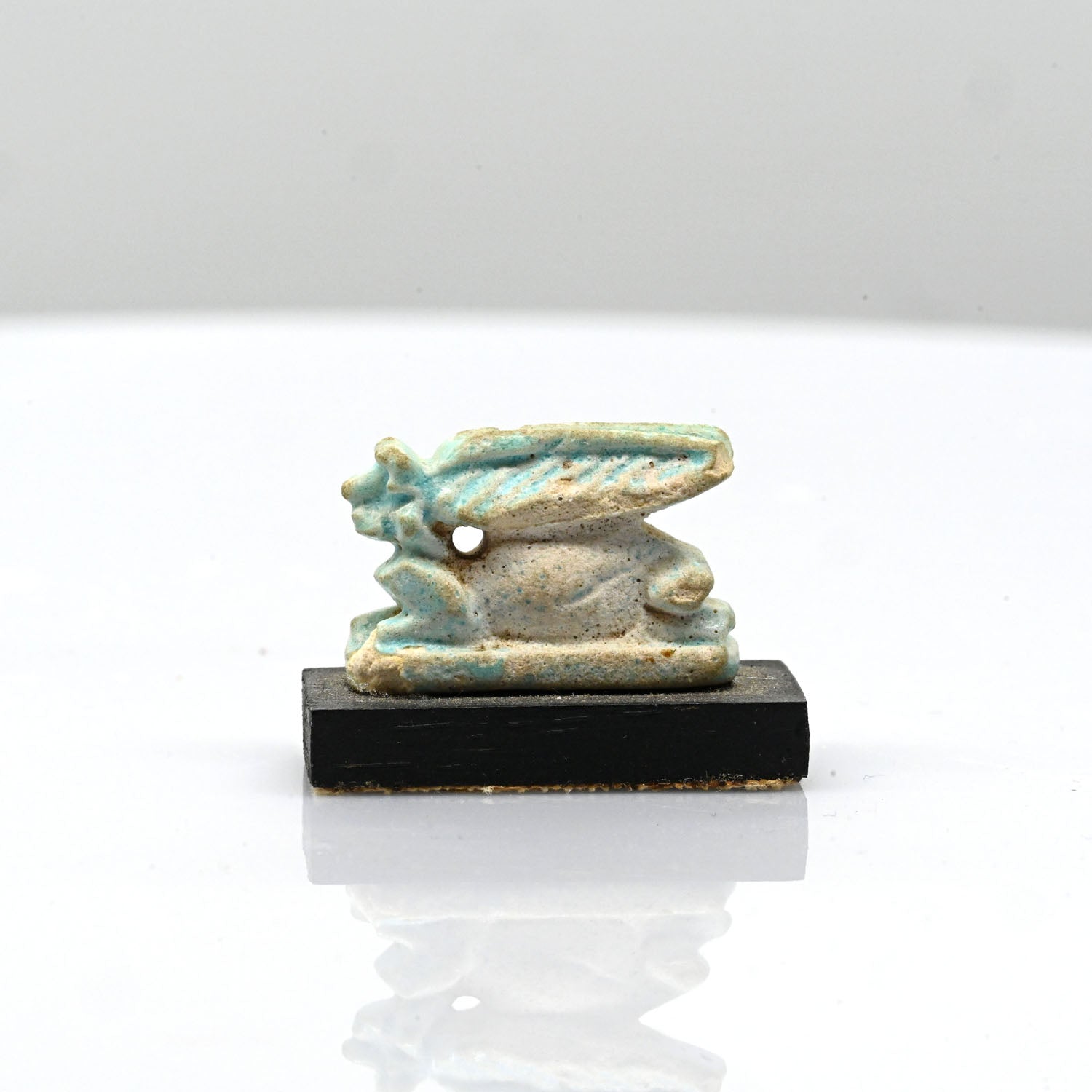 A Published Egyptian faience Hare Amulet, Late Period, ca. 664 - 332 BCE