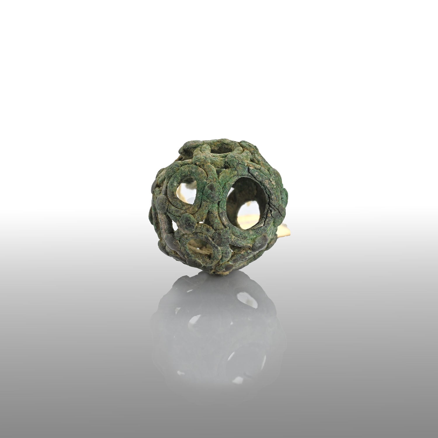 A Roman bronze openwork dodecahedron, ca. 2nd - 4th century CE