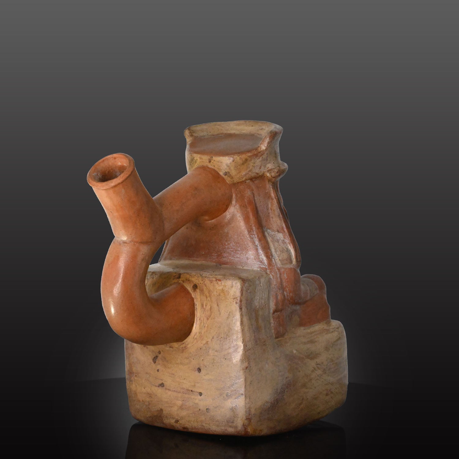 A Moche Seated Noble Effigy Vessel, Moche II, ca. 200 - 400 CE