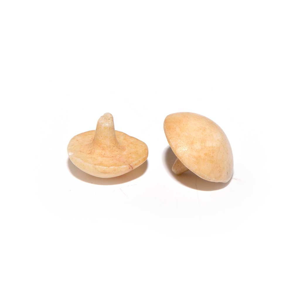 A pair of Egyptian Alabaster Ear Plugs, New Kingdom, 18th Dynasty, ca. 1550 - 1295 BCE