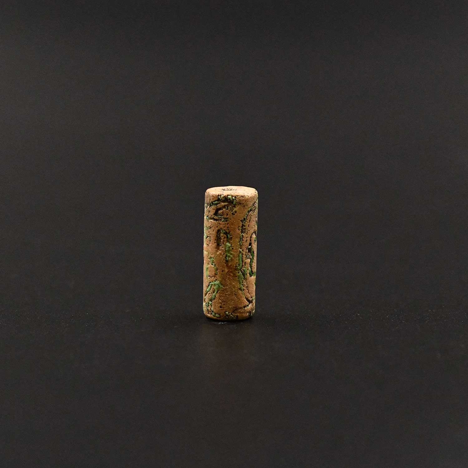 A Royal Egyptian Glazed Steatite Cylinder Seal for King Amenemhat II, 12th Dynasty, ca. 1914-1879/76 BCE