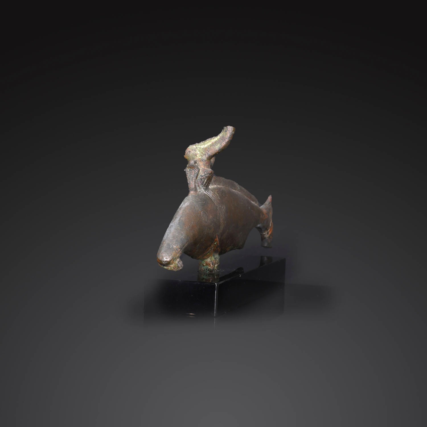 An Egyptian bronze Oxyrhynchus Fish, Late Period, ca. 664 - 332 BCE