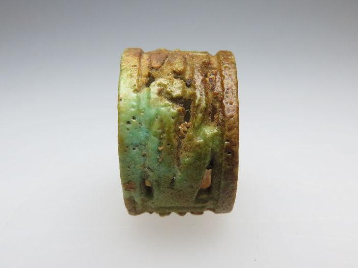 An Egyptian Faience Openwork Ring, 21st Dynasty, ca. 1069-945 BCE - Sands of Time Ancient Art