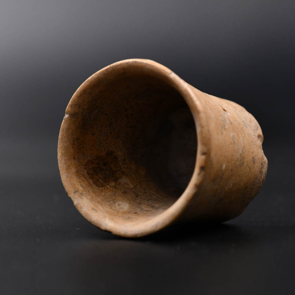 An Egyptian limestone Miniature Vessel, Predynastic Period, ca. 3200 - 2700 BCE