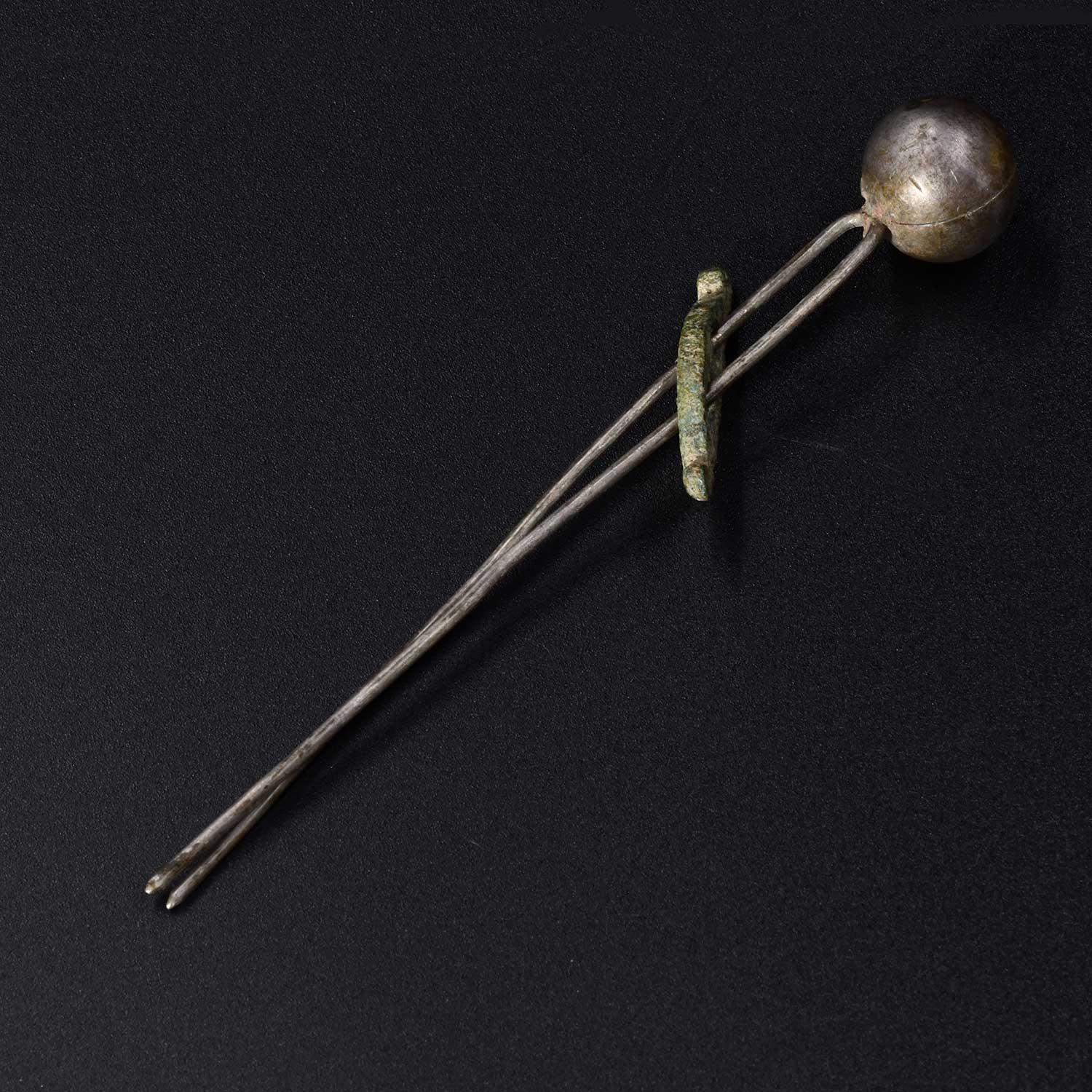 A rare Greek Silver Brooch Pin, Classical Period, ca. 5th - 4th century BCE
