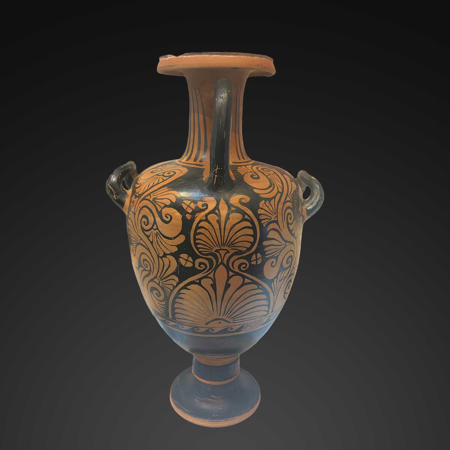 A Large Campanian red-figure hydria by the Ixion Painter, ca. 330 - 310 BCE