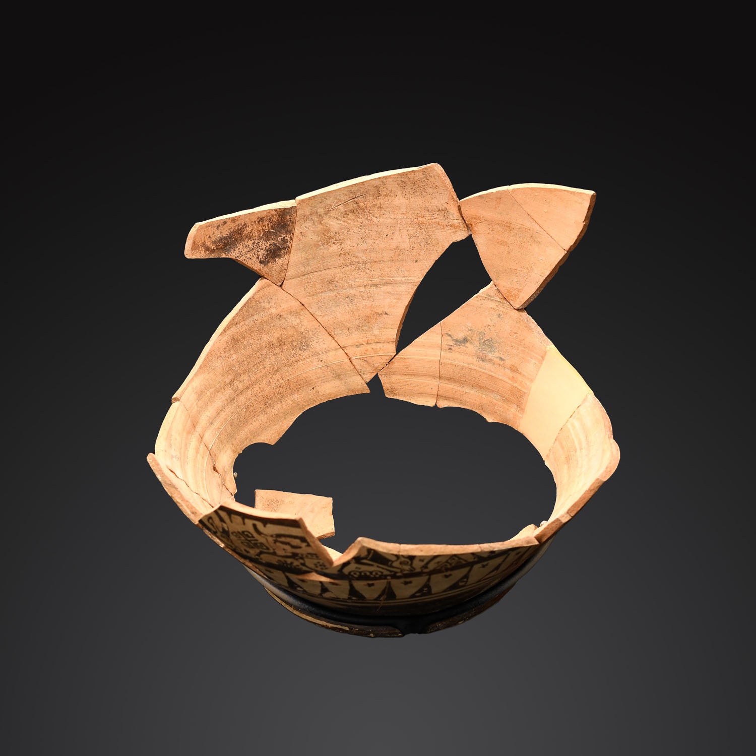 An East Greek Wild Goat Fragmented Vessel, Orientalizing Period, ca. 6th century BCE