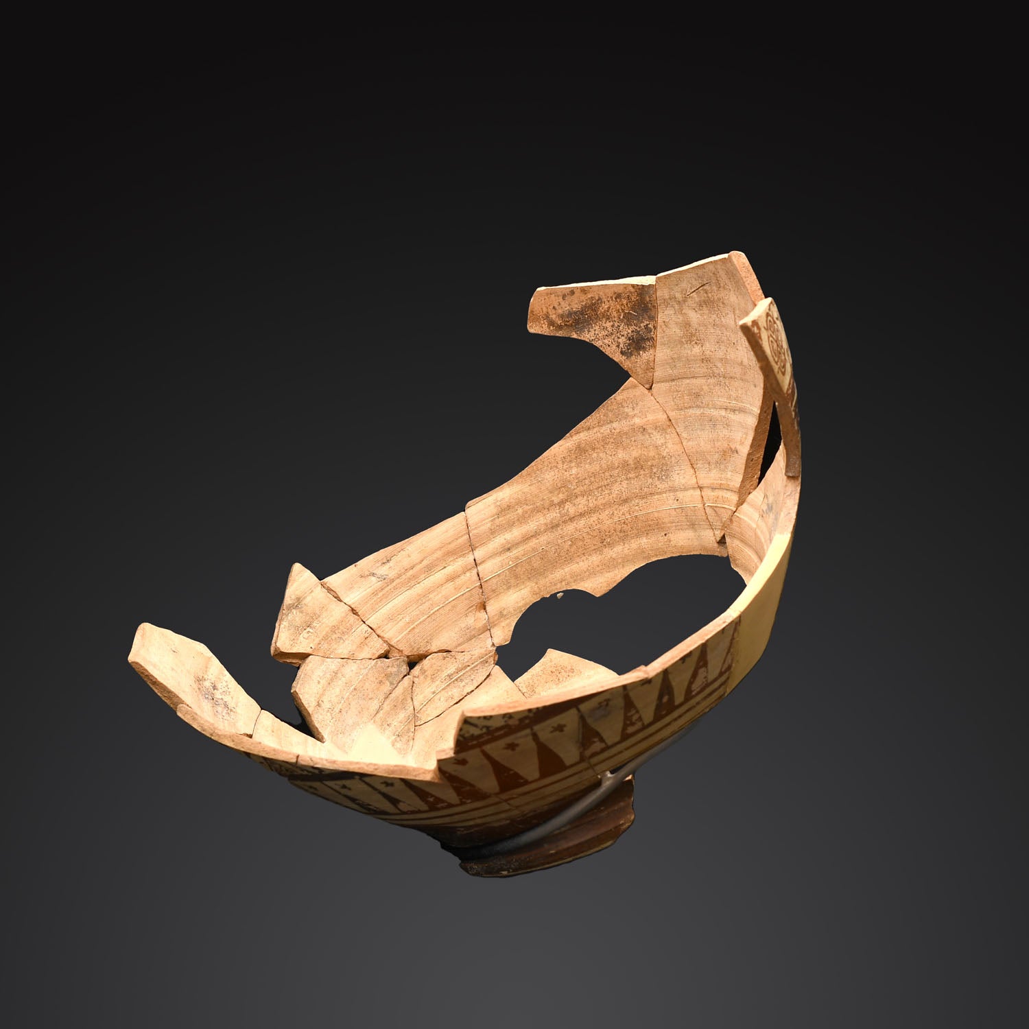 An East Greek Wild Goat Fragmented Vessel, Orientalizing Period, ca. 6th century BCE