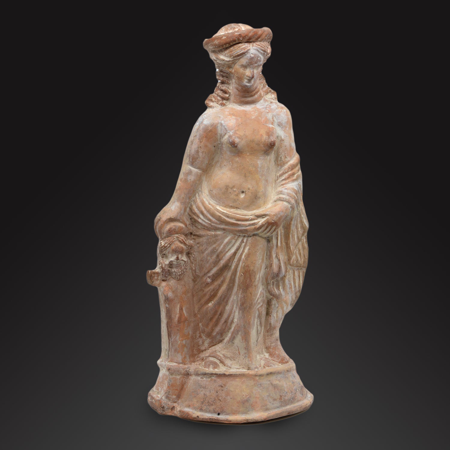 A large Hellenistic Terracotta Figure of Aphrodite, ca. 3rd century BCE