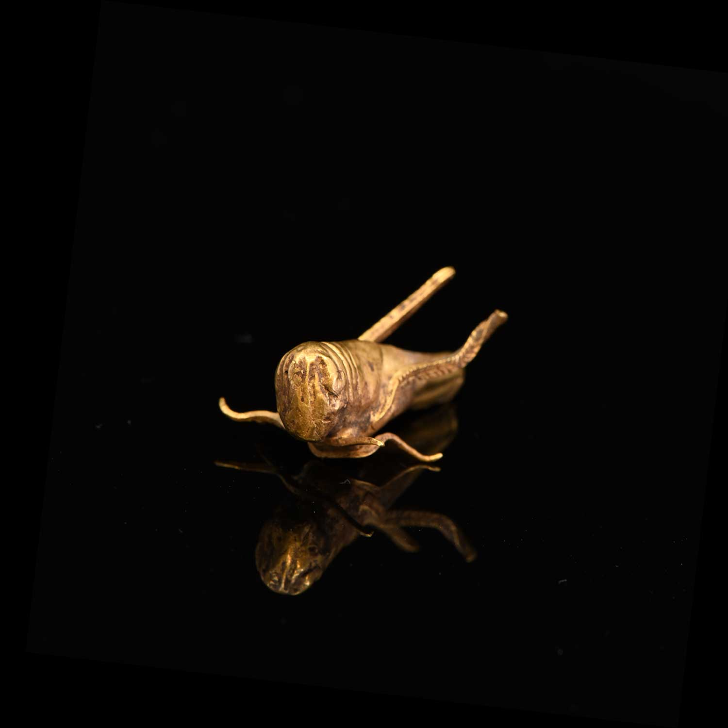 A Published Biblical Canaanite gold Locust, ca. 11th century BCE - Sands of Time Ancient Art