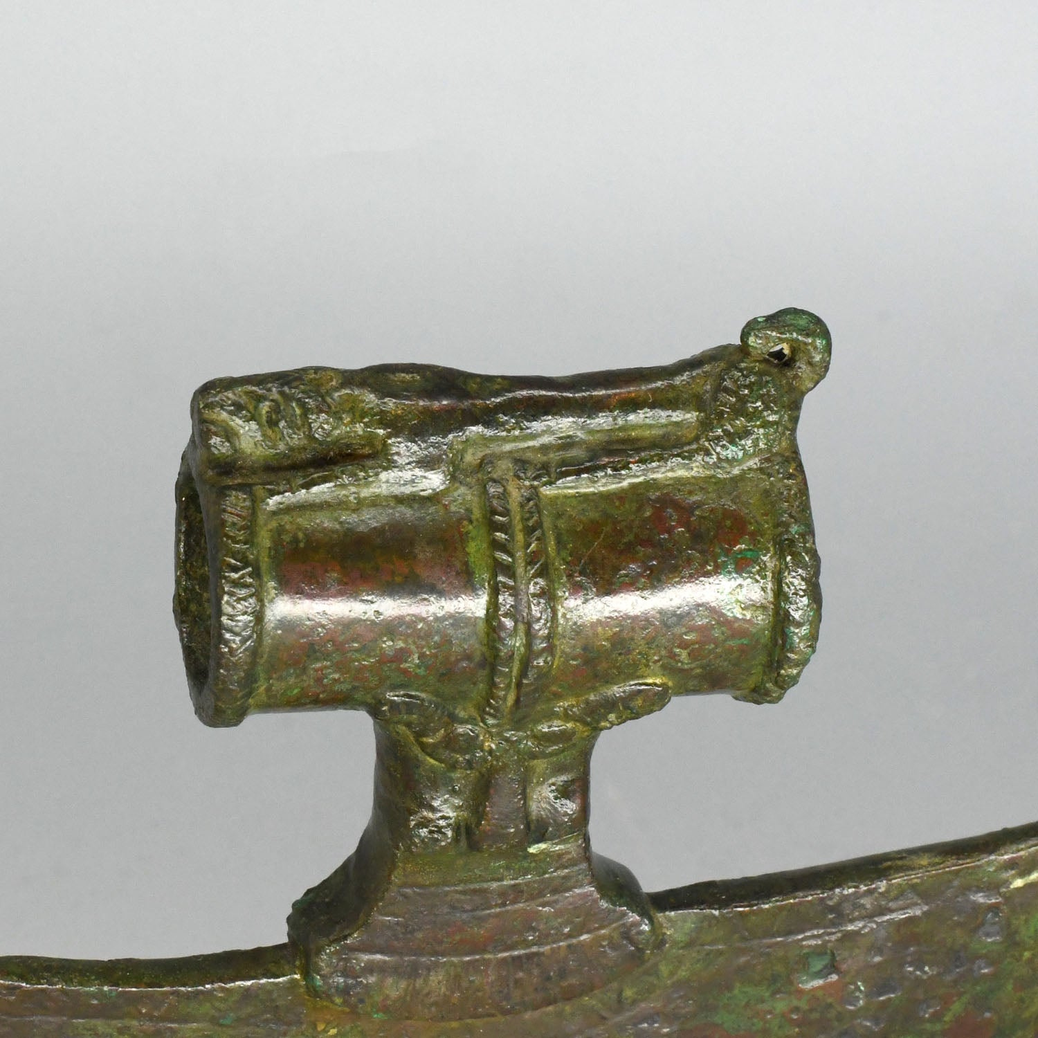 A rare Near Eastern Bronze Crescent Axehead, ca. 1100 - 900 BCE