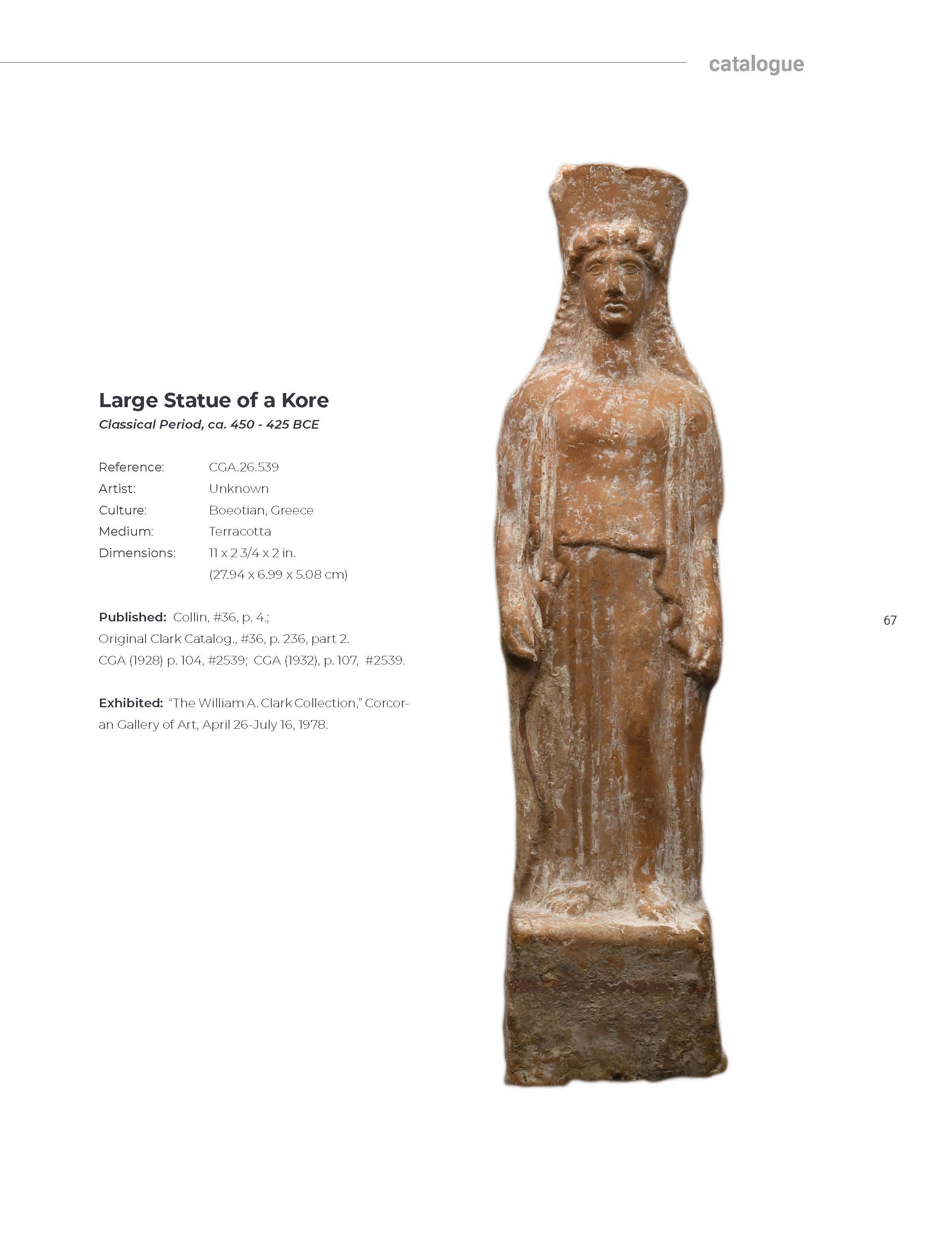 The Senator William A Clark Collection of Ancient Art