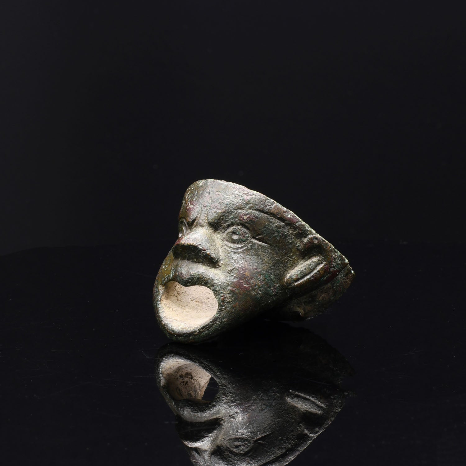 A Roman Bronze Oil Lamp Spout, Roman Imperial Period, ca. 1st century CE