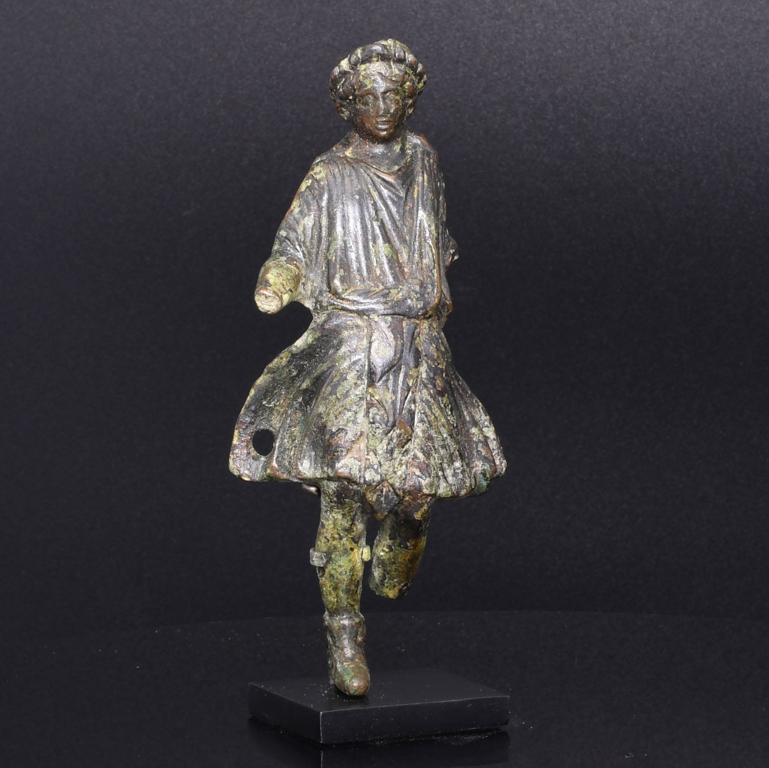 A Roman Bronze Figure of Lar, ca. 1st - 3rd century CE