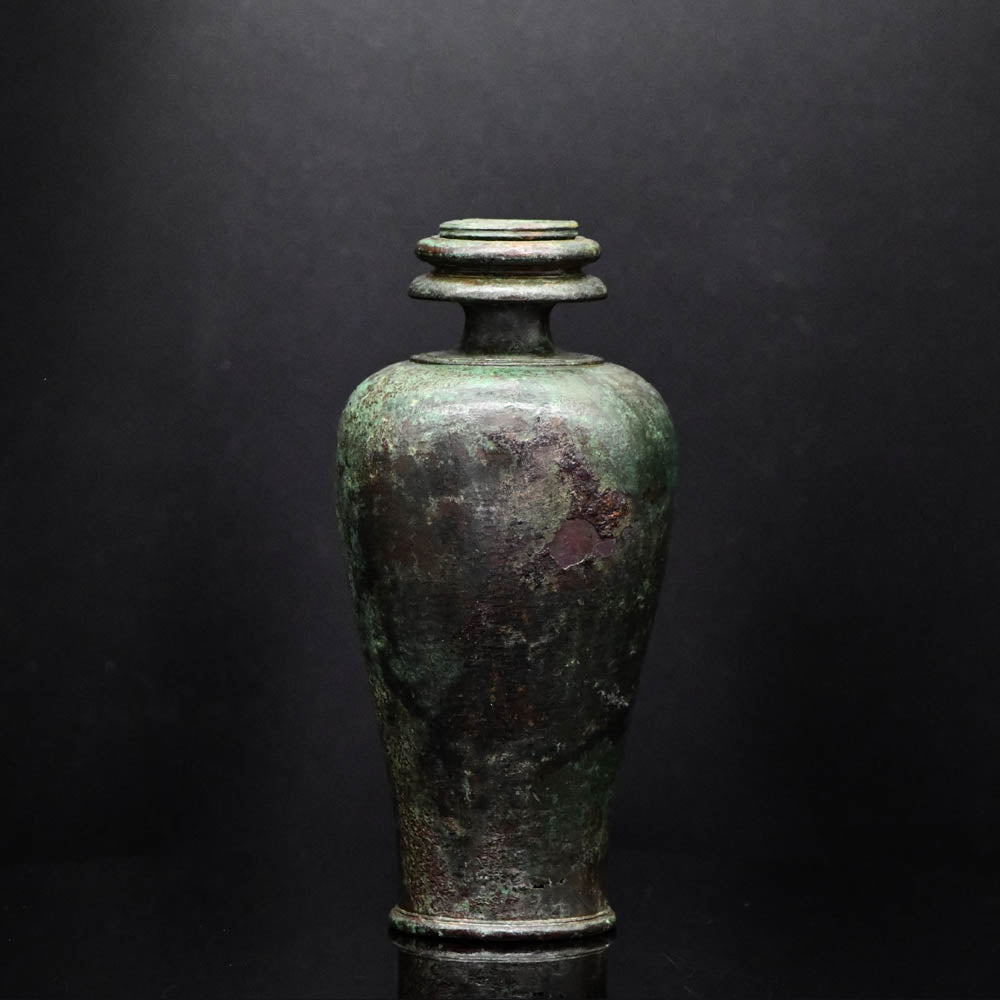 A Roman Bronze Balsamarium, Roman Imperial Period, ca. 1st - 2nd Century CE