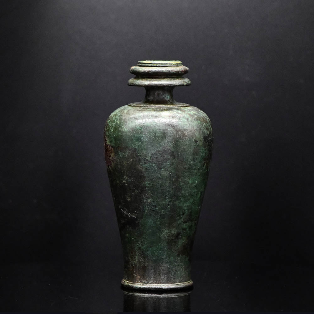 A Roman Bronze Balsamarium, Roman Imperial Period, ca. 1st - 2nd Century CE