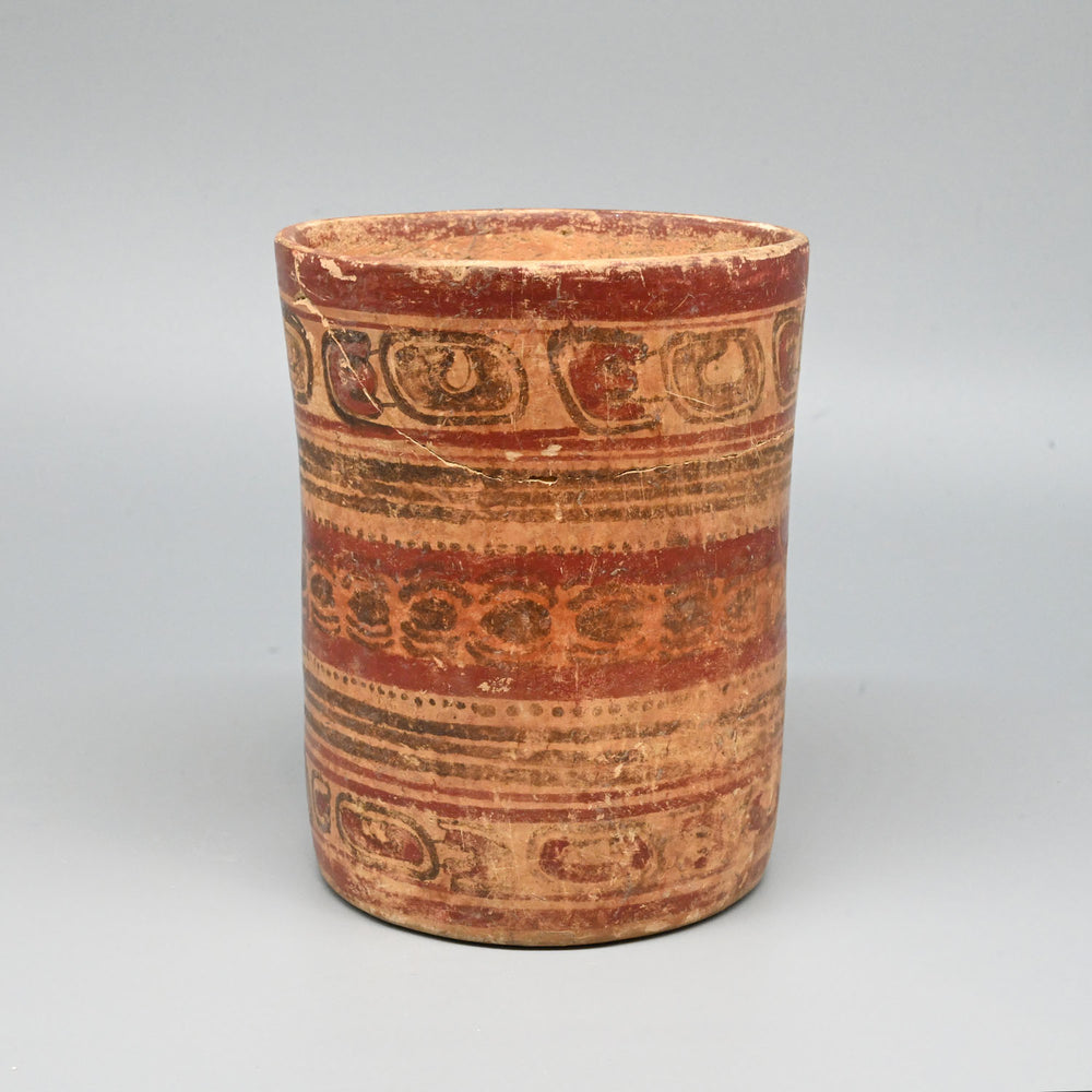 A Maya Copador Cylinder Vase, Classic Maya Period, ca. 500 - 800 CE