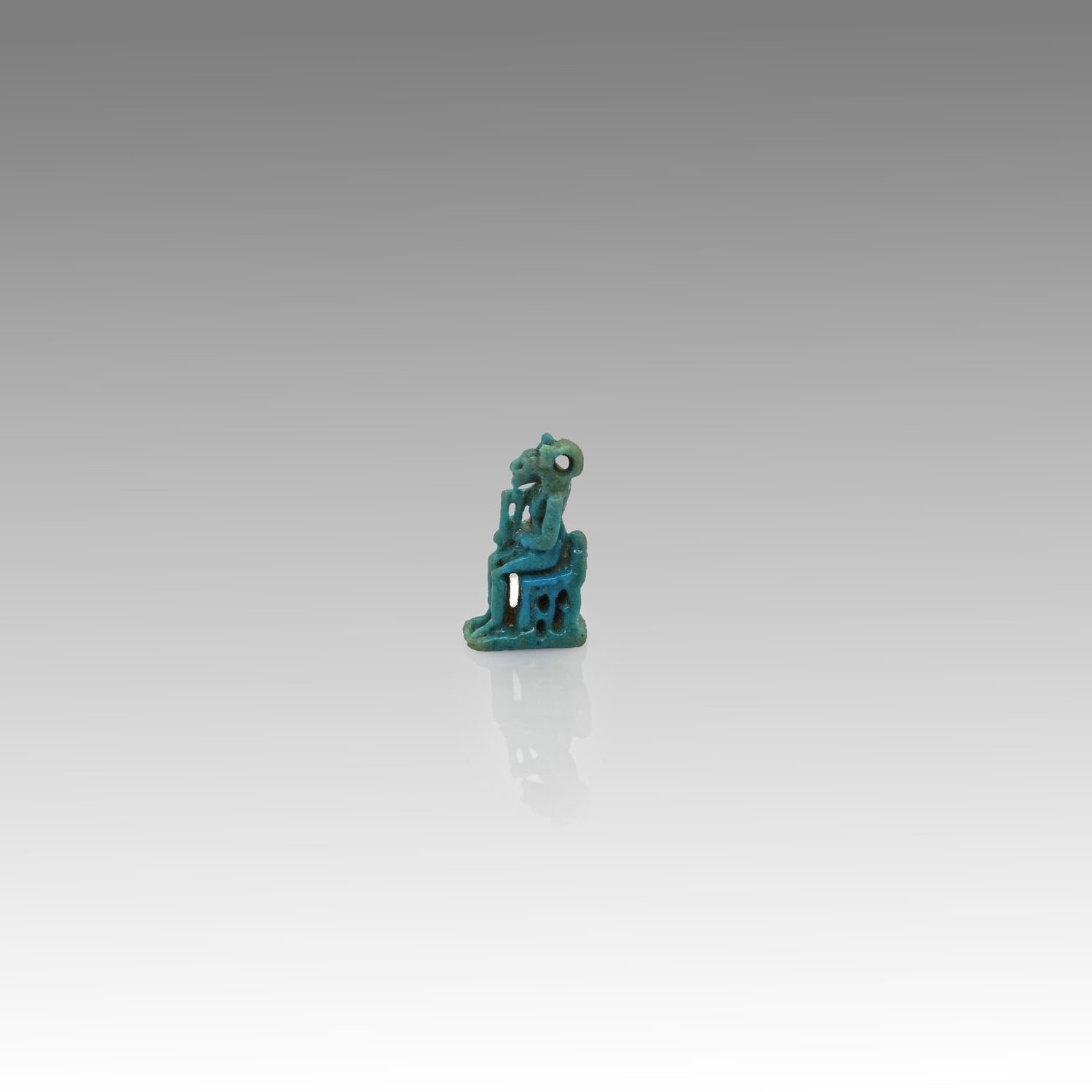 An Egyptian Faience Amulet of Lion-headed Goddess, 21st Dynasty , ca. 1069 - 945 BCE