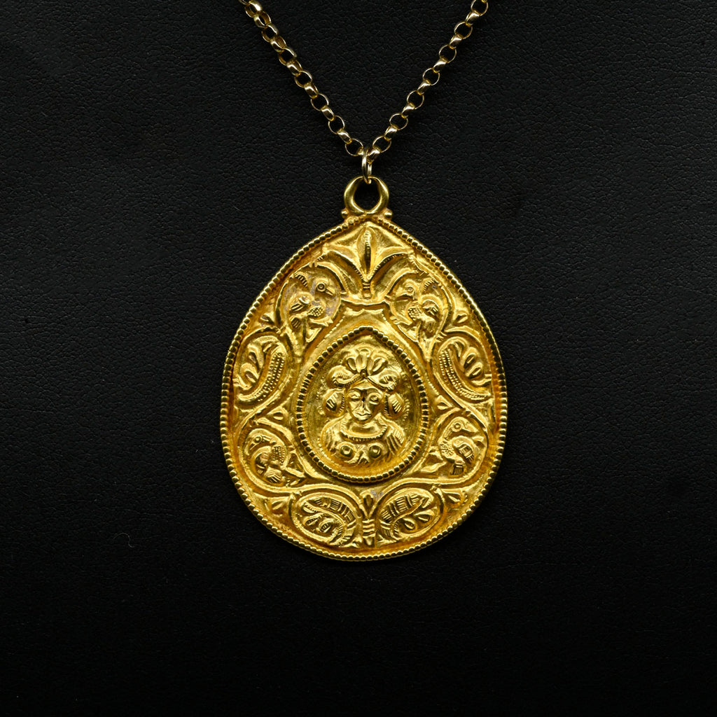A Byzantine Gold Repousee Pendant, Late 6th–7th century CE