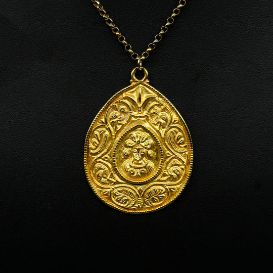 A Byzantine Gold Repousee Pendant, Late 6th–7th century CE