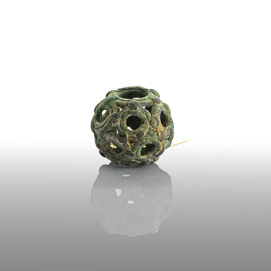 A Roman bronze openwork dodecahedron, ca. 2nd - 4th century CE