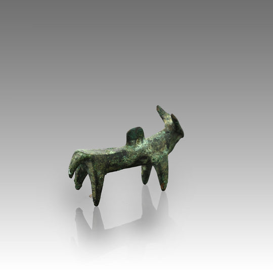 A Luristan Cast Bronze Bull, Neo-Assyrian Period, ca. 911 - 609 BCE
