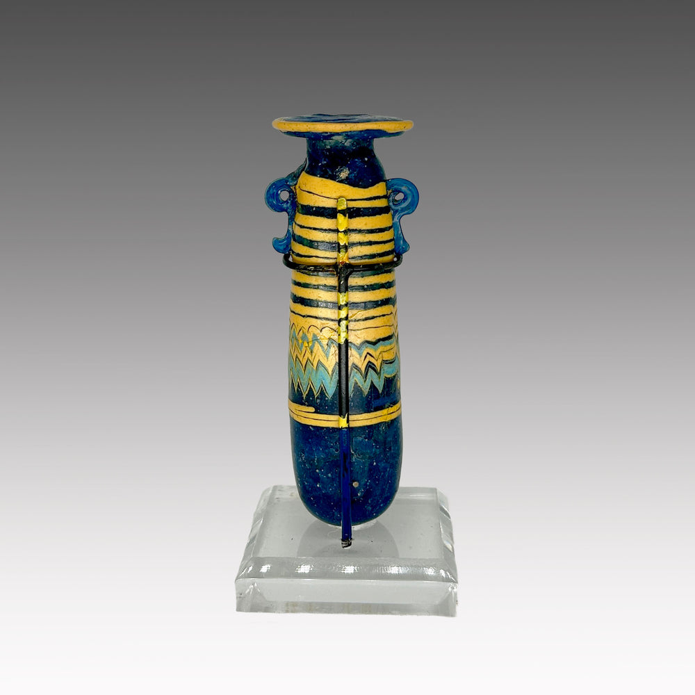 An Egyptian Core-Formed Glass Amphoriskos, Late Period, ca. 664-332 BCE