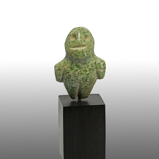 A Guerrero Greenstone Miniature Standing Figure, ca. 400 BCE - 100 CE