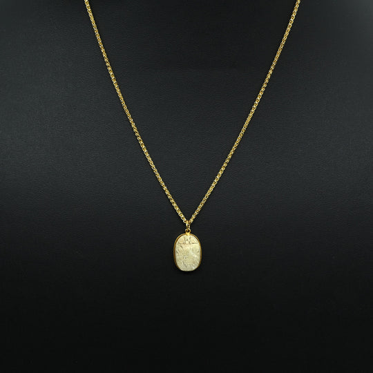 An Egyptian Steatite Scarab set as a pendant, 2nd Intermediate Period, ca. 1730 BCE
